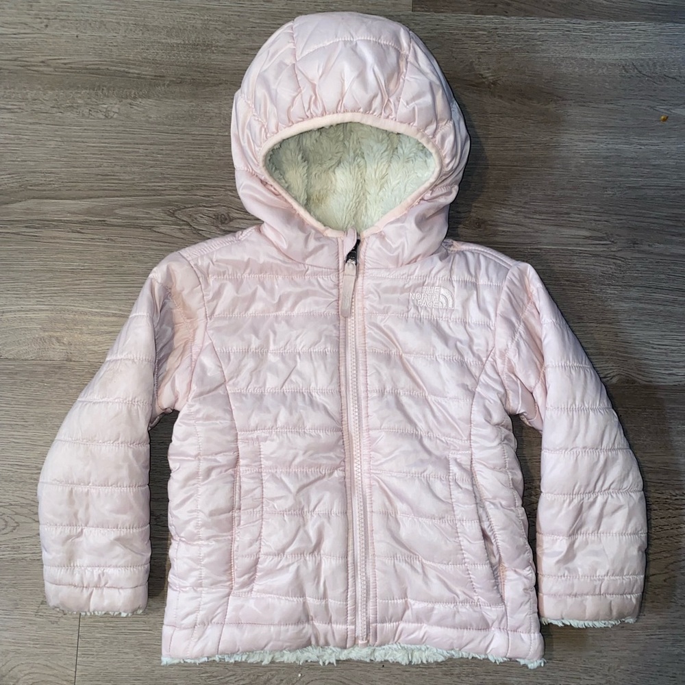 The North Face Kids’ Hooded Perrito Reversible Jacket Girls’s Size 2T EXCELLENT
